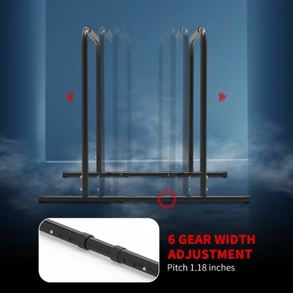 Leikefitness Adjustable Dip Station
