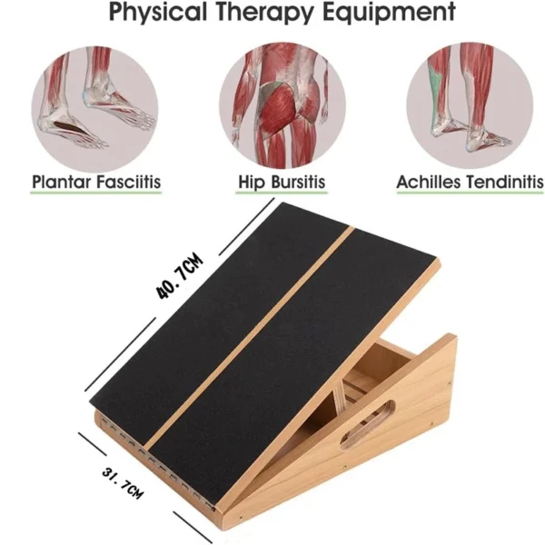Adjustable Wooden Slant Board Stretcher L40.7cm W31.7cm