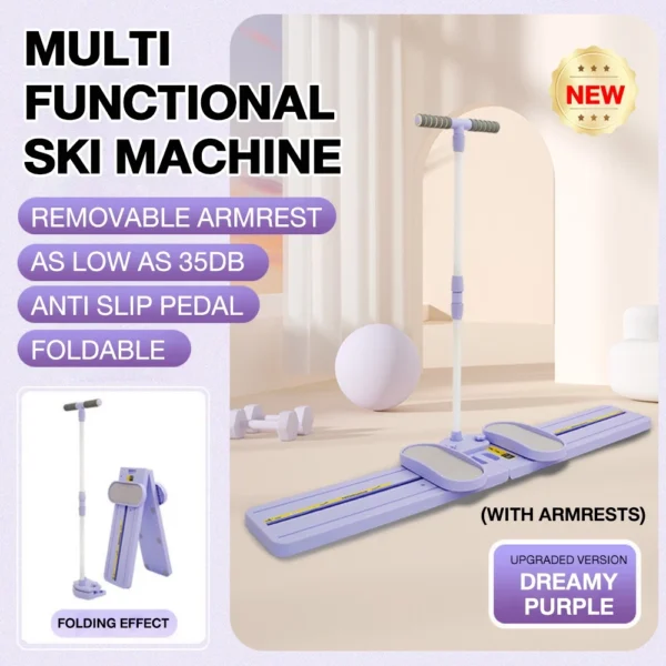 Foldable Ski Machine Leg Trainer