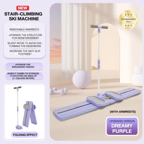 Foldable Ski Machine Leg Trainer