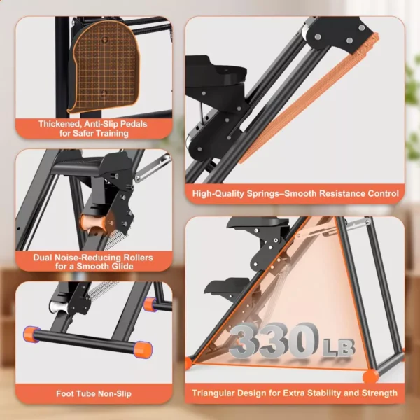Foldable Stair Climber Stepper Machine