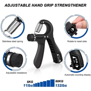 my-11134207-820l8-mjo3x9swju9xfe.webp Adjustable Hand Grip Strengthener L10.9cm W2.2cm H16cm