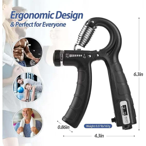my-11134207-820lb-mjo3wog1zzluda.webp Adjustable Hand Grip Strengthener L10.9cm W2.2cm H16cm