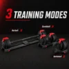 3 In 1 Adjustable Dumbbell Set 24KG