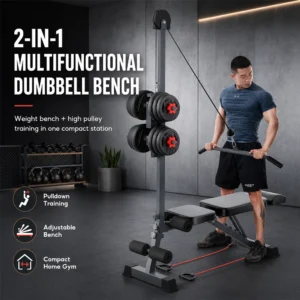 Foldable Dumbbell Bench Pull Down Machine