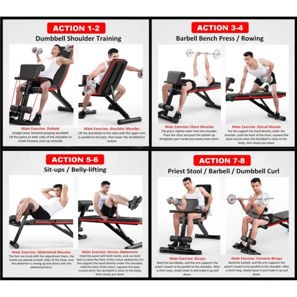 ADSports AD600 Adjustable Weight Bench