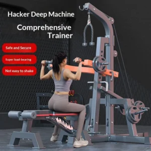 Hack Squat Machine with Lat Pulldown